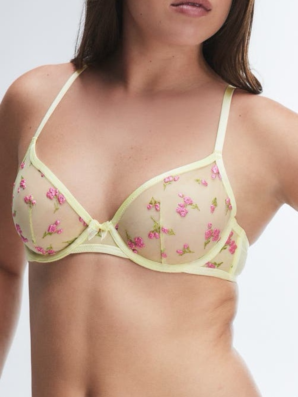 Savage Fenty Puff Flowers Unlined Demi Bra